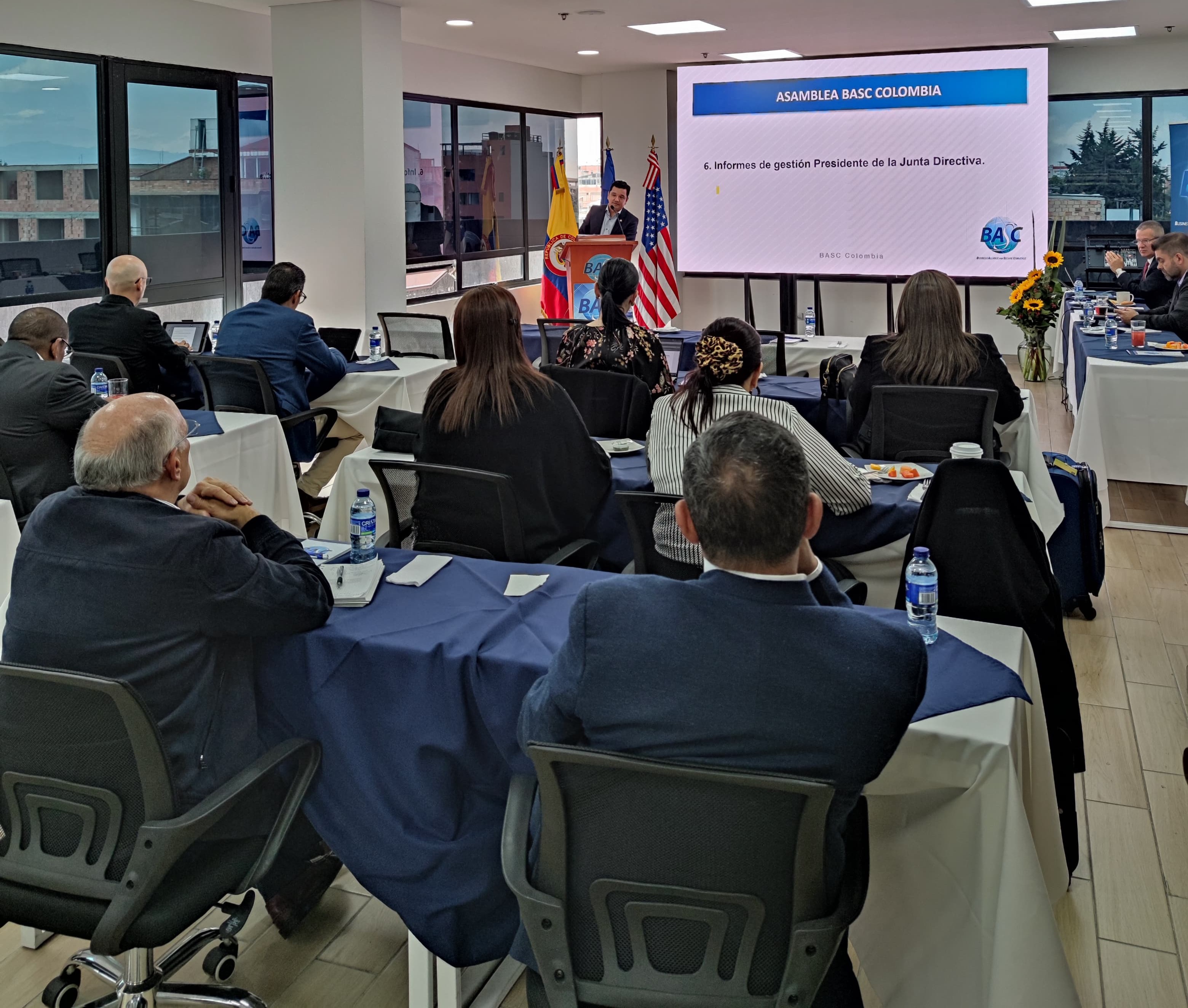 Intervención del Presidente de Junta Directiva de BASC Colombia, el Sr. Oscar Sánchez León
