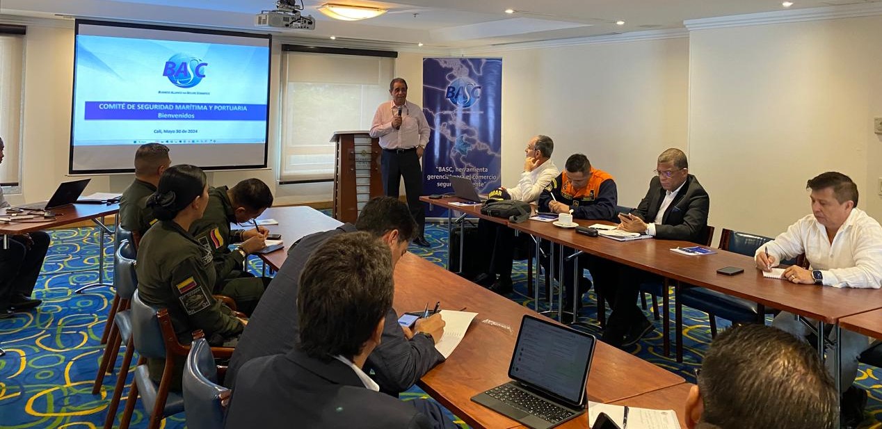 El comité de Seguridad Marítima y Portuaria, contó con la participación de autoridades y terminales portuarias certificadas BASC